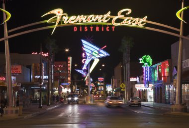 Fremont East Night clipart