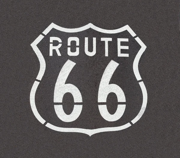 Route 66 prosto w dół — Zdjęcie stockowe