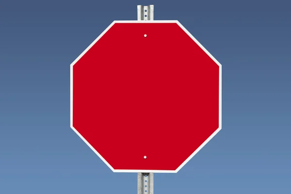 Señal de stop en blanco —  Fotos de Stock