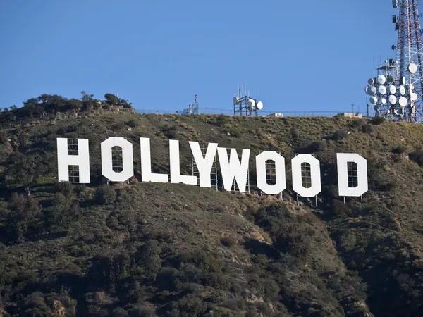 Hollywood sign morgen — Stockfoto
