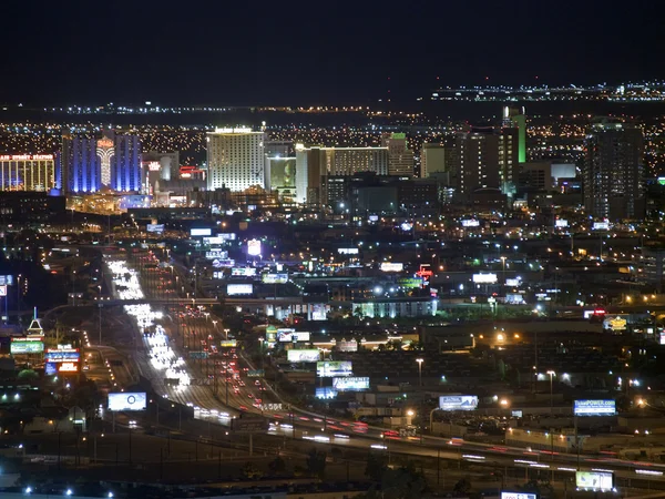 Центр міста ніч Лас-Вегасі — стокове фото