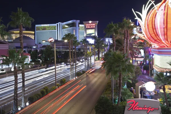 Las Vegas Strip la Flamingo — Fotografie, imagine de stoc