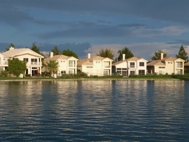 Vegas Lake Homes Sunset clipart