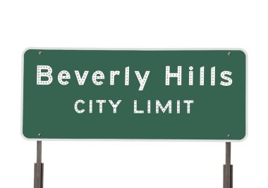 Beverly Hills City Limits Sign clipart