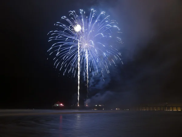 Huntington Beach Fogos de artifício — Fotografia de Stock