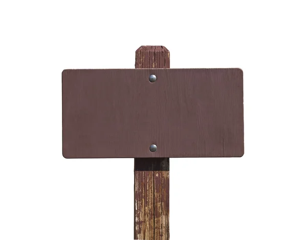 Blank Forest Trail Sign — Stock Photo, Image