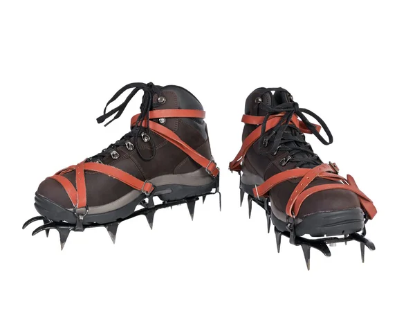 Old Crampons & New Boots — Stok Foto