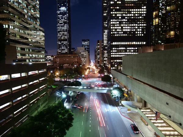 Downtown la nacht — Stockfoto