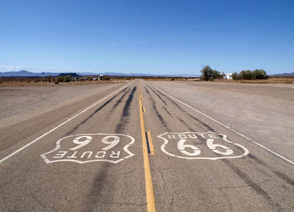 Eenzame route 66 — Stockfoto