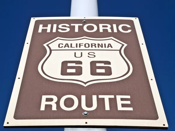 Ιστορική διαδρομή 66 πινακίδα — Φωτογραφία Αρχείου