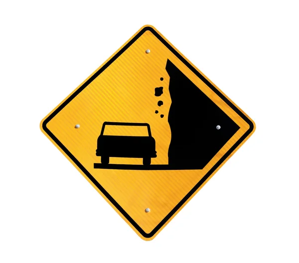 Falling Rocks Ahead — Stock Photo, Image