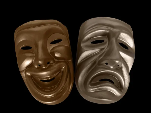 Máscaras de drama — Foto de Stock