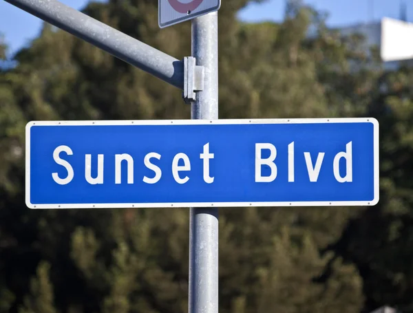 Sunset blvd σημάδι — Φωτογραφία Αρχείου