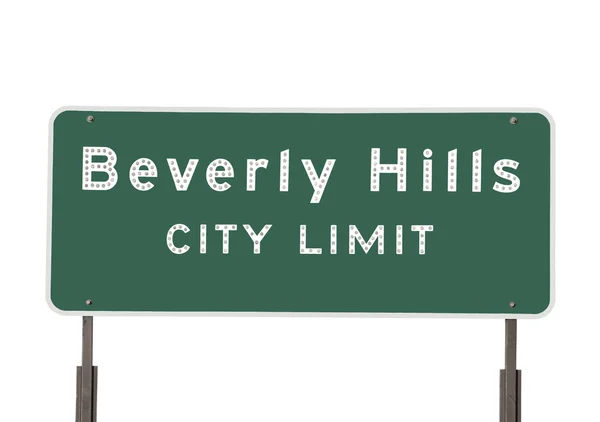 Beverly Hills City Limites sinal — Fotografia de Stock