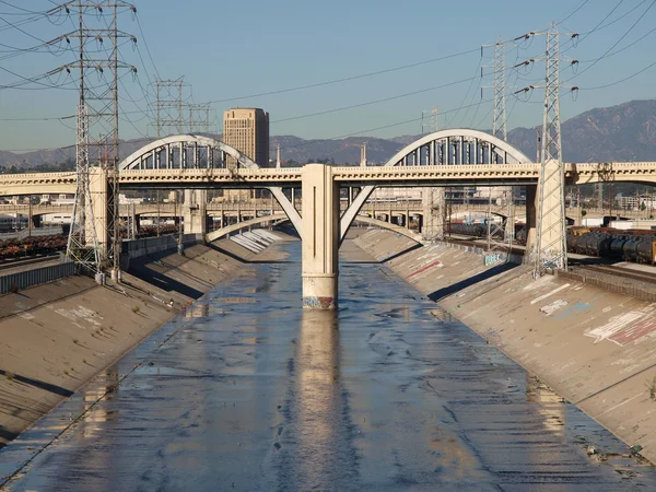 Los angeles-rivier — Stockfoto