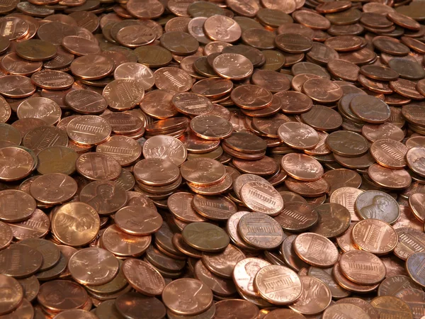 Pile of Pennies — Stock Photo, Image