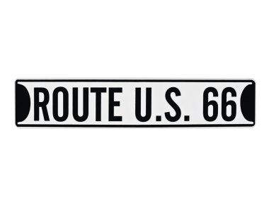 Vintage U.S. Route 66 Sign clipart