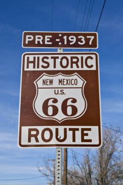 Route 66 New Mexico Sign clipart