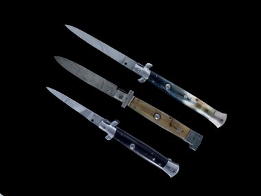 Three Switchblades clipart