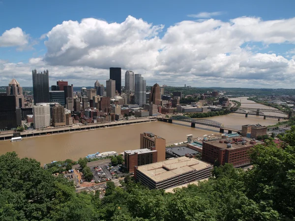 Pittsburgh heuvel weergave — Stockfoto