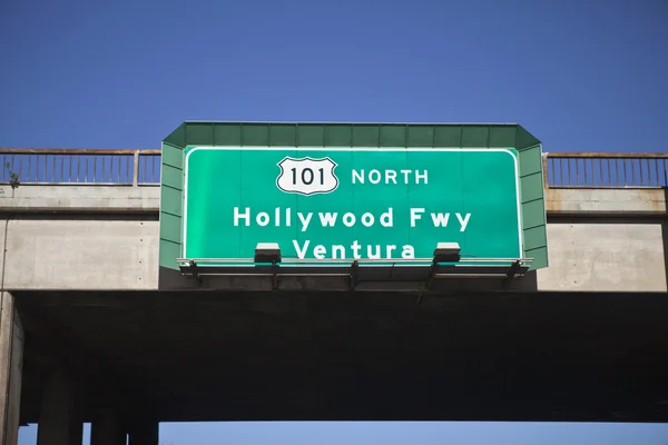 Hollywood freeway norr — Stockfoto