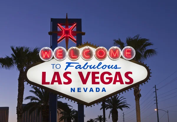 Las Vegas Sign Night — Stock Photo, Image