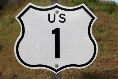 US Highway 1 Sign clipart