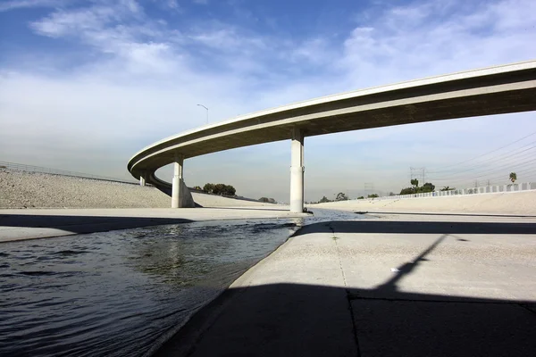 Лос-Анджелес річка — стокове фото