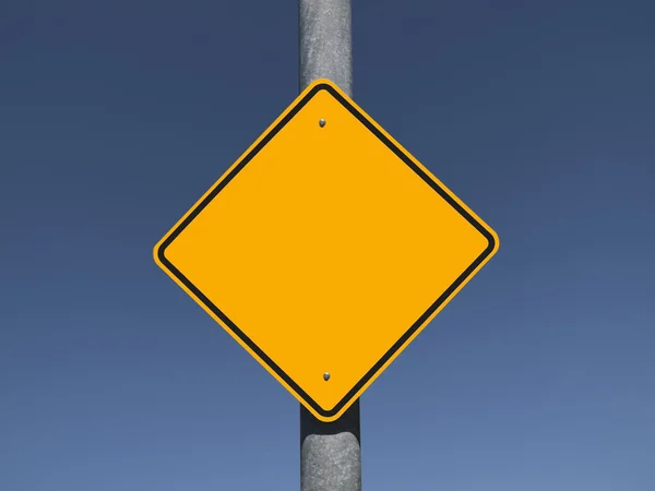 Blank Caution Sign — Stock Photo, Image