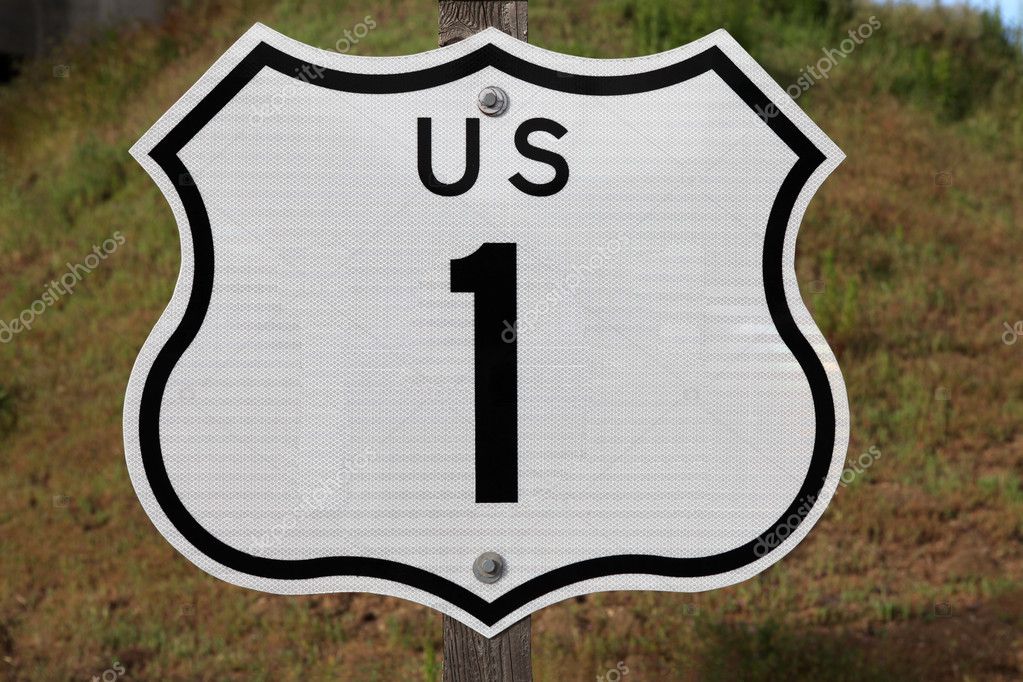 Us Highway 1 Sign — Stock Photo © Trekandshoot 8024596