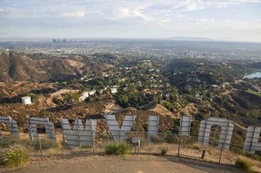 Behind the Hollywood Sign clipart