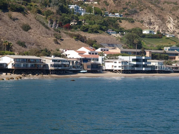 Malibu beach domów — Zdjęcie stockowe