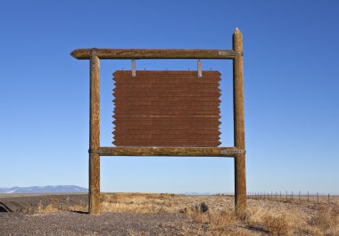 Batı boş Otoban mesaj billboard