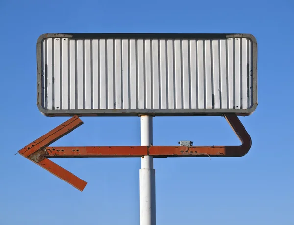 Signo de flecha vintage en blanco — Foto de Stock