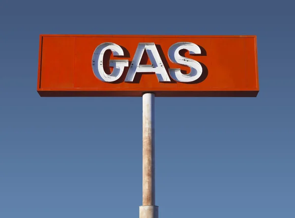 ビンテージ砂漠ガス ネオンサイン — ストック写真