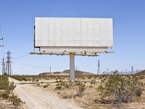 Tabellone per le affissioni del Mojave bianco — Foto Stock