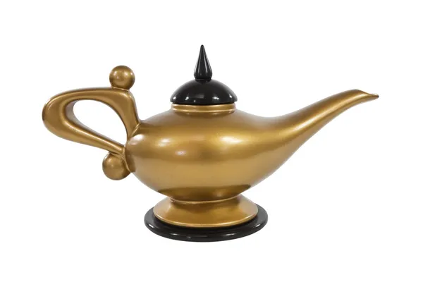 stock image Golden Genie Lamp Isolated