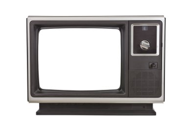 Vintage TV Isolated clipart