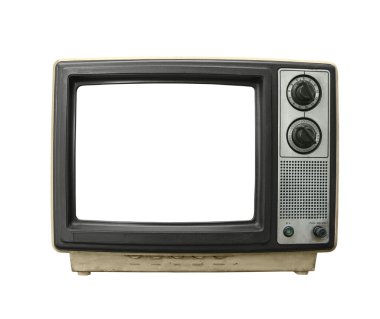 Grungy Old TV clipart