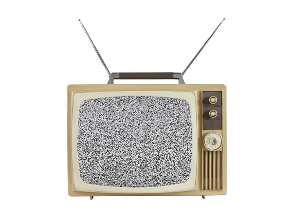 1960 年代ポータブル テレビをアンテナで — ストック写真