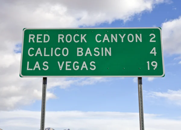 Дорожный знак Лас-Вегаса — стоковое фото