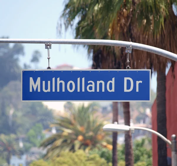 Mulholland drive znamení — Stock fotografie
