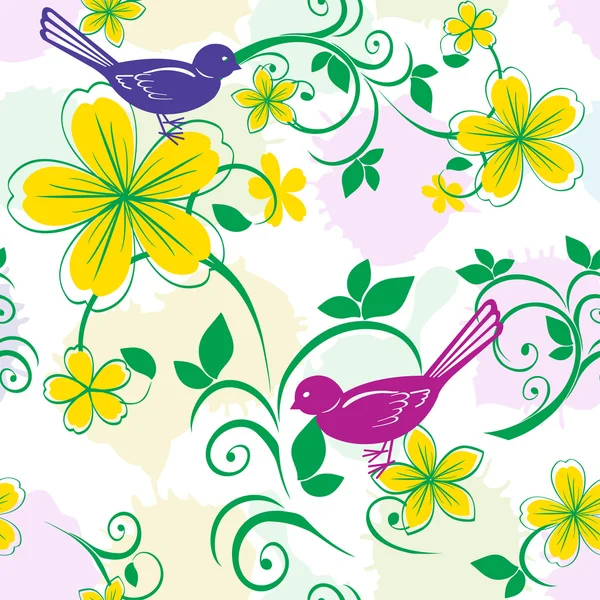 Motif floral sans couture dans des couleurs pastel . — Image vectorielle