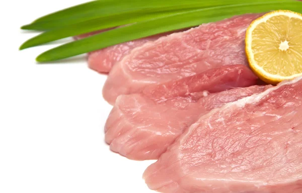 신선한, 익 지 않는 고기 — 스톡 사진