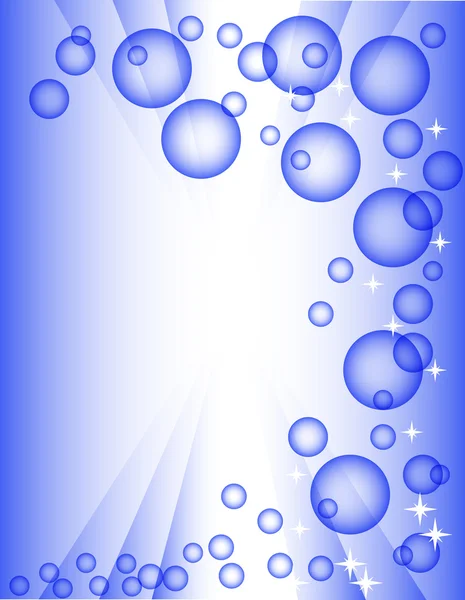 Φόντο μπλε φυσαλίδες — Διανυσματικό Αρχείο
