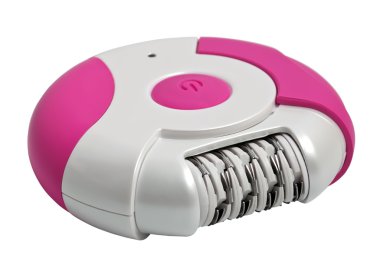 Pink epilator isolated on a white background clipart