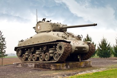 French tank on the Maginot Line clipart