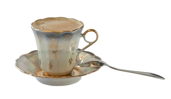 Egy csésze kávé elszigetelt fehér background. — Stock Fotó