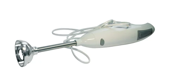 Электрический, ручной миксер, изолированный на белом фоне . — стоковое фото