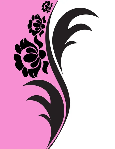 Décor vectoriel floral — Image vectorielle